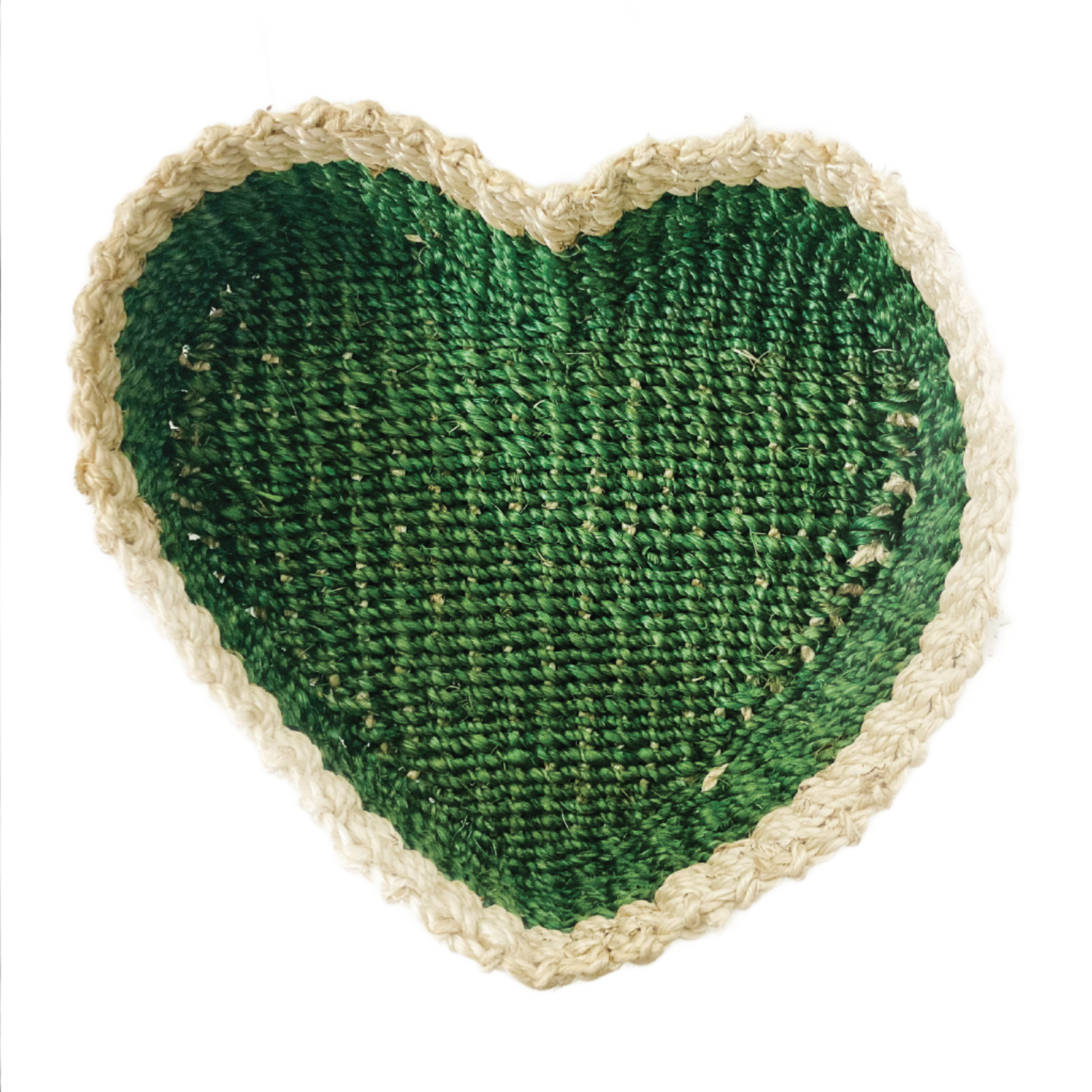 Danae Heart Grass Green Key Tray made from 100% natural plant fiber, combining charm and function for your home. This eco-friendly key tray features a heart shape that adds warmth to any entryway or tabletop, making it a stylish accent piece. Perfect for organizing keys, jewelry, and small accessories, it ensures your essentials are always within reach. Crafted from sustainable materials, this key tray reflects your commitment to eco-friendly living. 