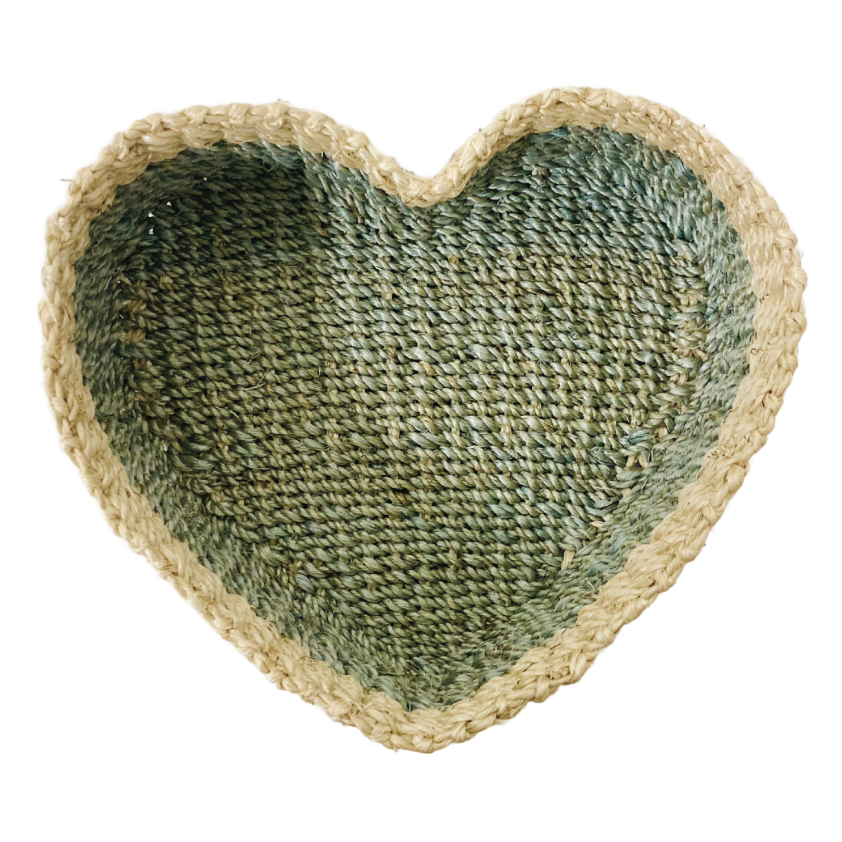 Danae Heart Sky Blue Key Tray made from 100% natural plant fiber, combining charm and function for your home. This eco-friendly key tray features a heart shape that adds warmth to any entryway or tabletop, making it a stylish accent piece. Perfect for organizing keys, jewelry, and small accessories, it ensures your essentials are always within reach. Crafted from sustainable materials, this key tray reflects your commitment to eco-friendly living. 