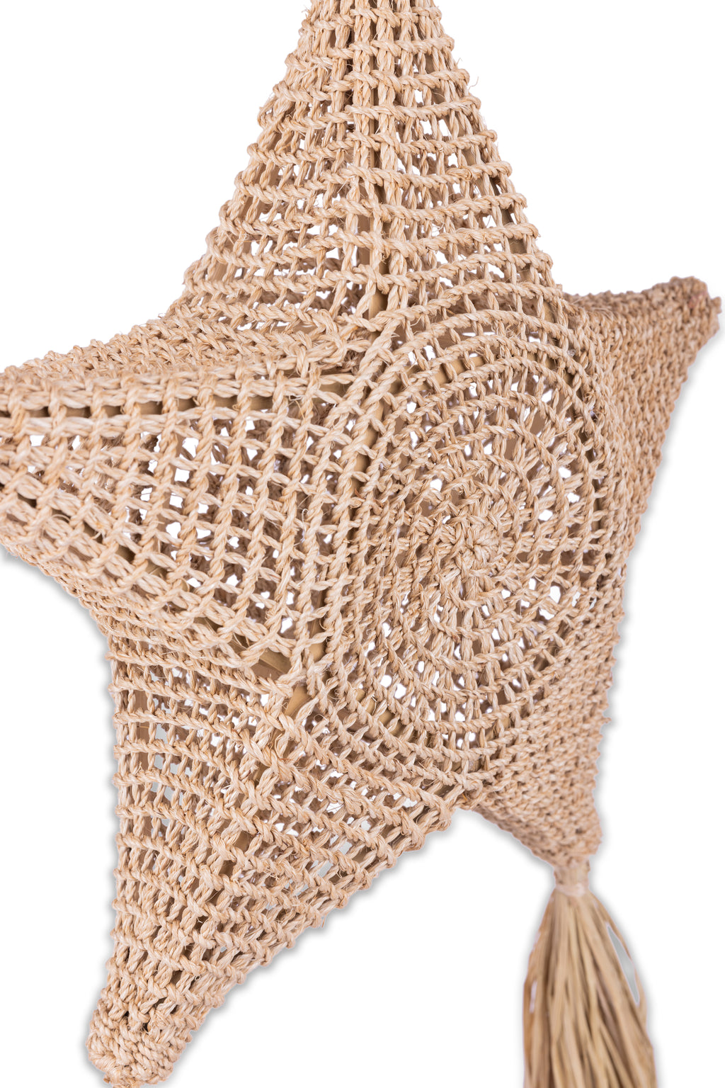 Handcrafted Noelle Medium Open Weave Parol, a Filipino Christmas lantern made from natural materials. Ideal for indoor and outdoor decoration, creating a warm, inviting glow for festive celebrations.